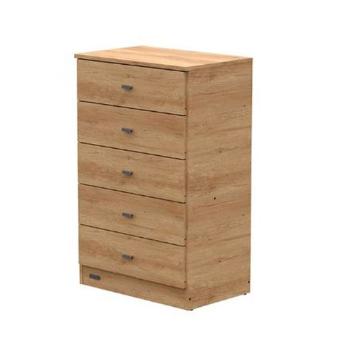 Comoda Chifonier 5 Cajones de 0.58mts Linea Pack Melamina Bambu Mosconi